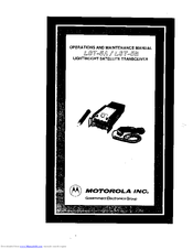 Motorola LST-5B Operation And Maintenance Manual
