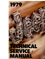 Jeep 1979 Cherokee 18 Technical & Service Manual