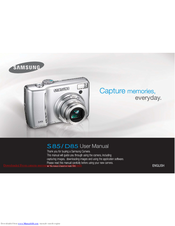 Samsung S85 - Digital Camera - Compact User Manual