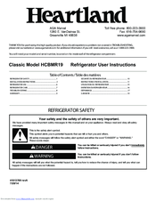 Heartland HCBMR19 User Instructions