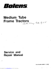 Bolens 600 Series Service And Repair Manual