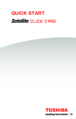 Toshiba Satellite CLICK 2 PRO Quick Start Manual