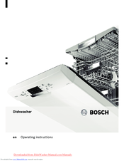 Bosch SMS 69N02 Operating Instructions Manual