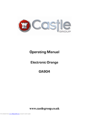 Castle group Electronic Orange GA904 Operating Manual