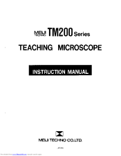 Meiji Techno TM200 Series Instruction Manual