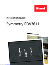 Rinnai Symmetry RDV3611 Installation Manual