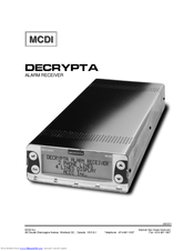 MCDI DECRYPTA Operating Manual