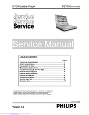Philips PET700/75 Service Manual