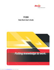 ITRON FC200 Desk Dock User Manual