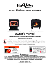 High Valley 1600 Owner's Manual