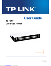TP-Link TL-R860 User Manual