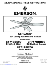 Emerson ASHLAND CF717BS00 Owner's Manual
