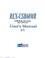 Ratos Systems REX-USB60MB User Manual