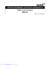 Sunx SD3-A1 Instruction Manual