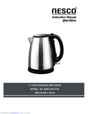 Nesco NC-5680 GOCCIA Instruction Manual