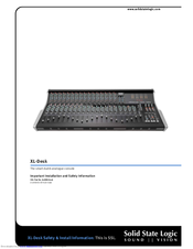 Solid State Logic XL-Desk Installation Instructions Manual