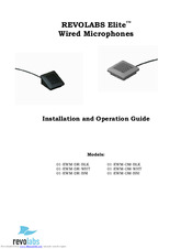 Revolabs 01-EWM-OM-WHT Installation And Operation Manual