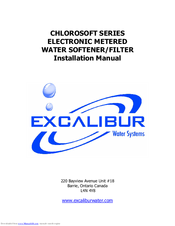 Excalibur Water Systems CHLOROSOFT SERIES Installation Manual