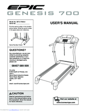 Epic Genesis 700 EETL77905.0 User Manual