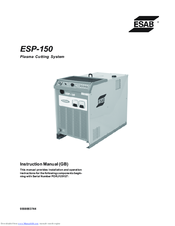 ESAB ESP-150 Instruction Manual