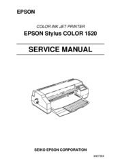 Epson 1520 - Stylus Color Inkjet Printer Service Manual