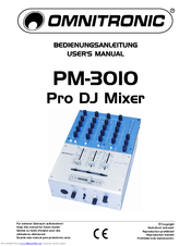 Omnitronic PM-3010 User Manual