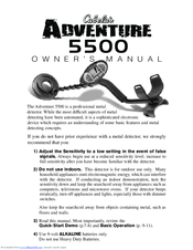 Cabela's Adventure 5500 Owner's Manual