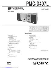 Sony PMC-D407L Service Manual