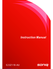 SONIQ E23Z11B-AU Instruction Manual