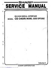 Sharp CE-340R Service Manual