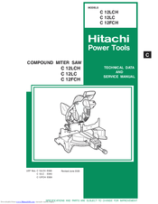 Hitachi C12LCH Technical Data And Service Manual