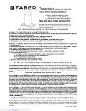 Faber stilo lsola Installation Instructions Manual