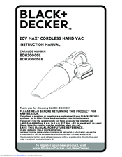 Black & Decker BDH2000SLB Instruction Manual