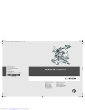 Bosch Gcm 12 Sd Professional Manuals Manualslib