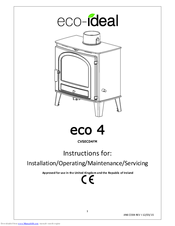 Eco-ideal eco 4 Instructions For Installation, Use And Maintenance Manual
