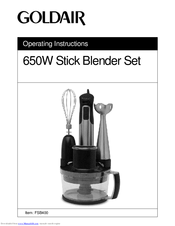 Goldair FSB400 Operating Instructions Manual