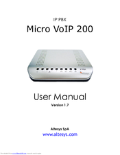 Altesys Micro VoIP 200 User Manual