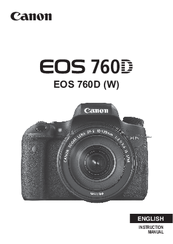 Canon EOS 760DW Instruction Manual