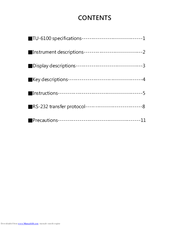 Rixen TU-6100 User Manual