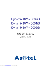 Asotel Dynamix DW - 0004/S User Manual