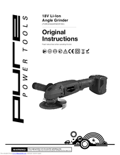 Pure Power Tools PUREANGGRINDER18 Original Instructions Manual