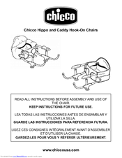Chicco Caddy Instructions For Use Manual
