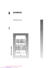 Siemens SE 65M352 Instructions For Use End Installation