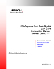 Hitachi CN7721-Y Instruction Manual