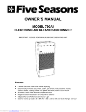 Five Seasons 790AI Owner's Manual