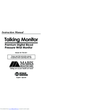 Mabis Talking Monitor 04-795-001 Instruction Manual