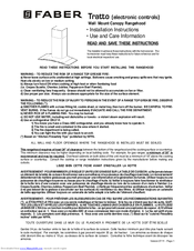 Faber TRATTO Installation Instructions Manual