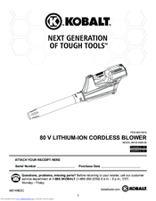 Kobalt KHB 400B-06 Manuals | ManualsLib