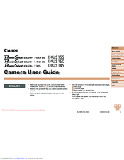 Canon PowerShot ELPH 150 IS User Manual