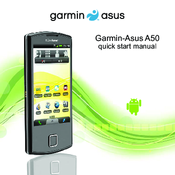 Garmin Asus A50 Quick Start Manual